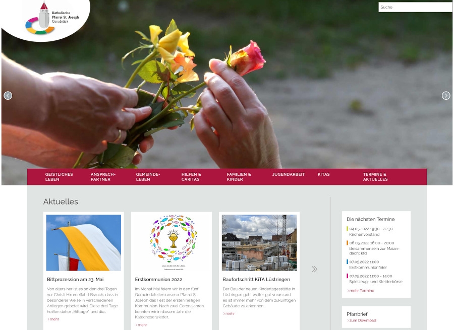 Link zur Website Kath. Pfarrei St. Joseph Osnabrück