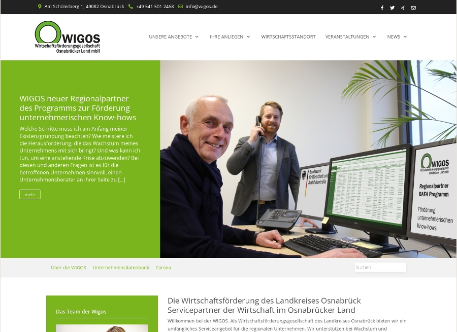 Link zur Website WIGOS Wirtschaftsförderungsgesellschaft Osnabrücker Land mbH
