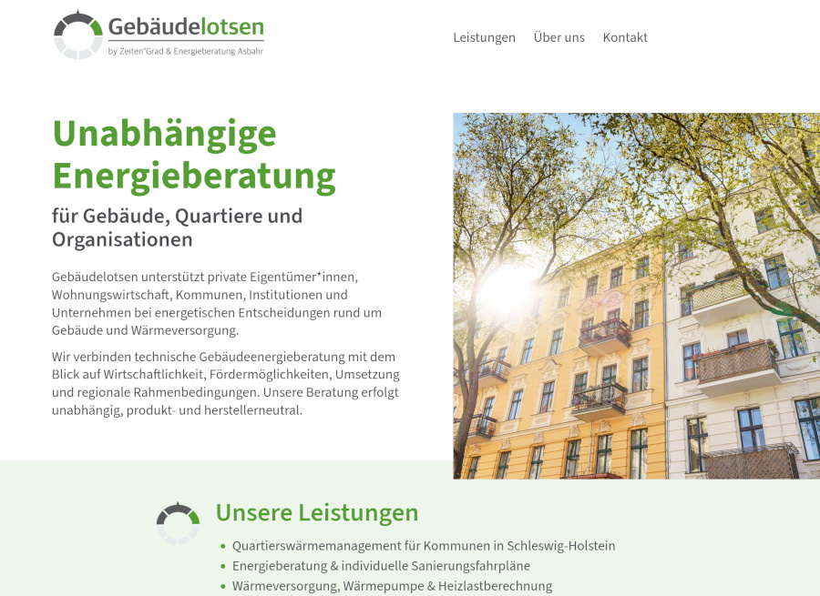 Link zur Website Gebäudelotsen