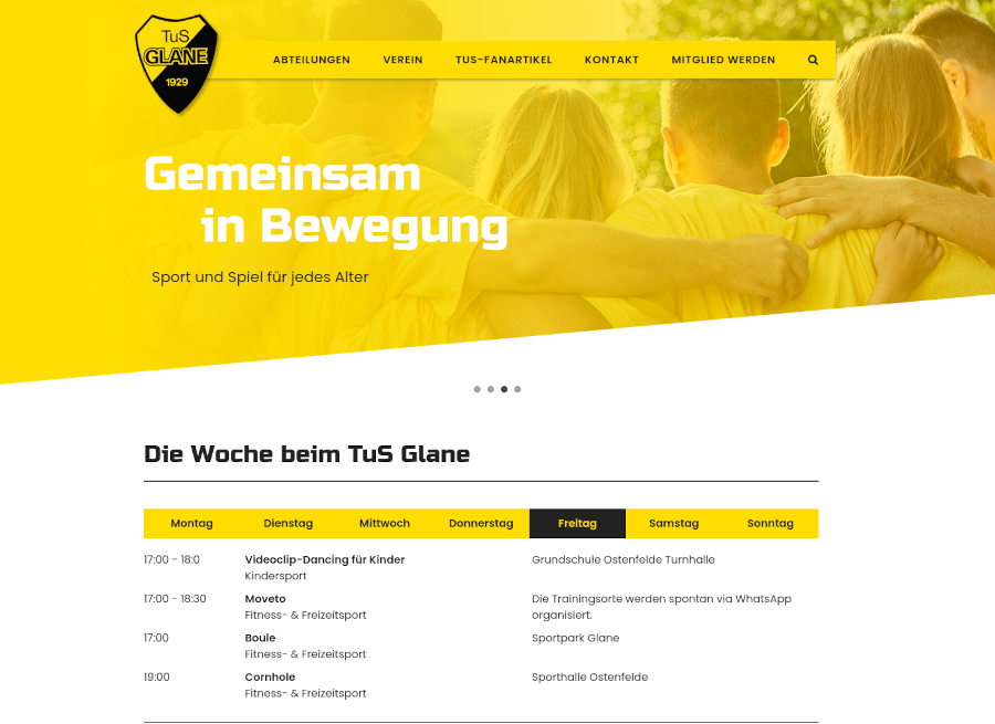 Link zur Website TuS Glane